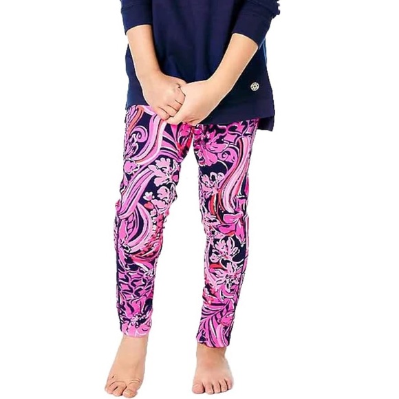 Lilly Pulitzer Other - NWT Lilly Pulitzer Mini Weekender Legging Low Tide Navy Flirty Fins & Feathers